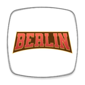 Berlin - Square fridge magnet - white - Front