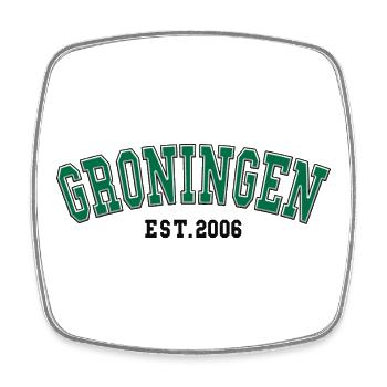 Groningue fondée en 2006 - Magnet carré - blanc - Devant