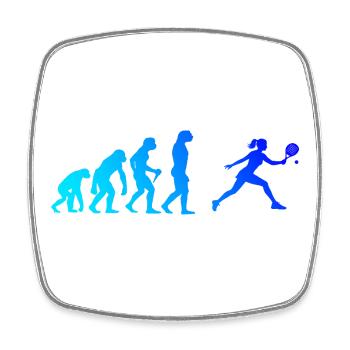 Meilleure conception de raquette de padel pour fans de padel en salle - Magnet carré - blanc - Devant