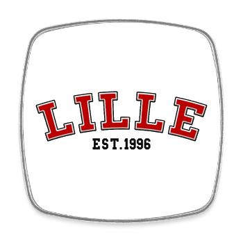 Lille Est. 1996 - Square fridge magnet - white - Front