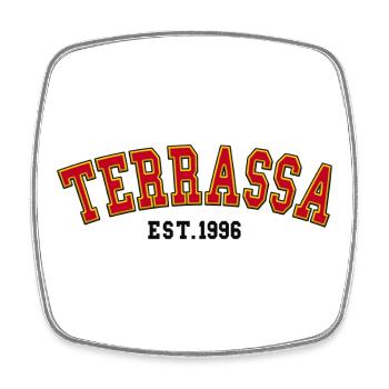 Terrassa Est. 1996 - Square fridge magnet - white - Front