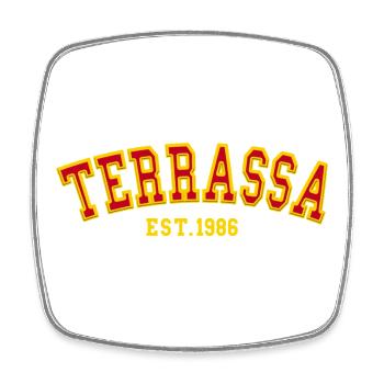 Terrassa Est. 1986 - Square fridge magnet - white - Front