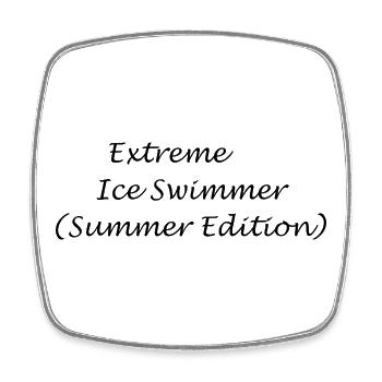 Extreme Swimmer (Sommerausgabe) - Viereckiger Kühlschrankmagnet - Weiß - Vorne
