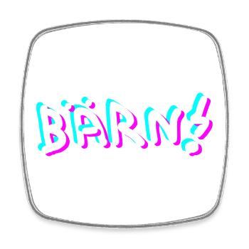 BÄRN Bern - Viereckiger Kühlschrankmagnet - Weiß - Vorne