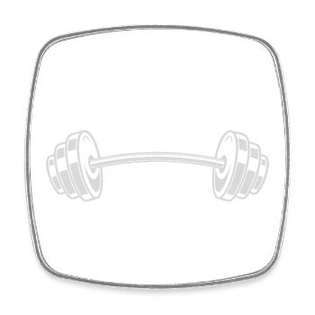 Aim High Squat Low Funny Workout Motivation - Square fridge magnet - white - Front