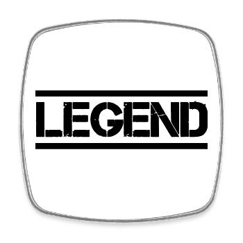 Legend, - Square fridge magnet - white - Front