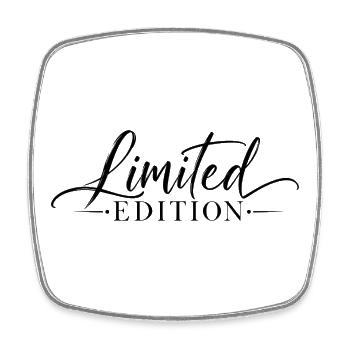 Limited Edition - Viereckiger Kühlschrankmagnet - Weiß - Vorne