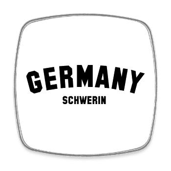 SCHWERIN - Viereckiger Kühlschrankmagnet - Weiß - Vorne