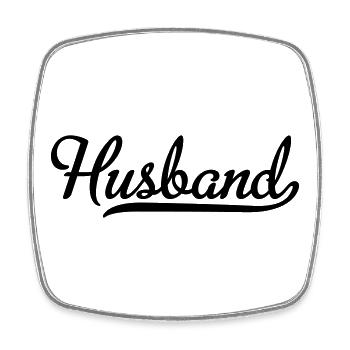 6061912 119088854 husband - Viereckiger Kühlschrankmagnet - Weiß - Vorne