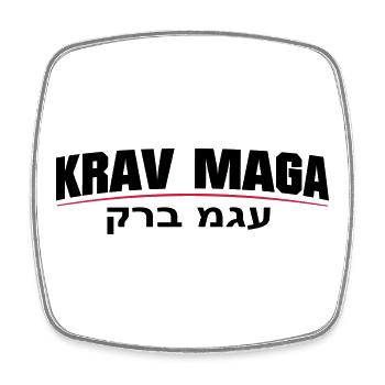 KravMaga Original - Viereckiger Kühlschrankmagnet - Weiß - Vorne