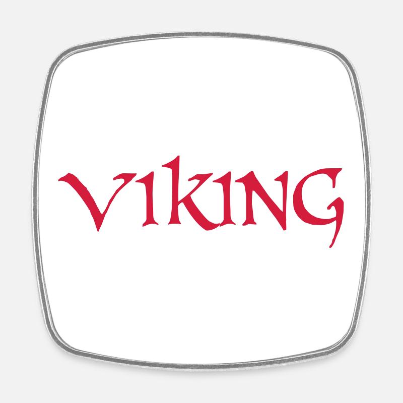 Viking - Viereckiger Kühlschrankmagnet - Weiß