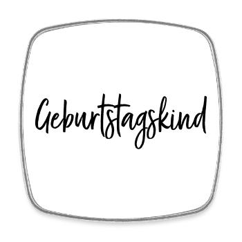 Geburtstagskind Geburtstag Geschenk - Viereckiger Kühlschrankmagnet - Weiß - Vorne