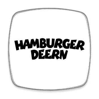 Hamburger Deern - Viereckiger Kühlschrankmagnet - Weiß - Vorne