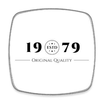 1979 Original Quality Siegel - Viereckiger Kühlschrankmagnet - Weiß - Vorne