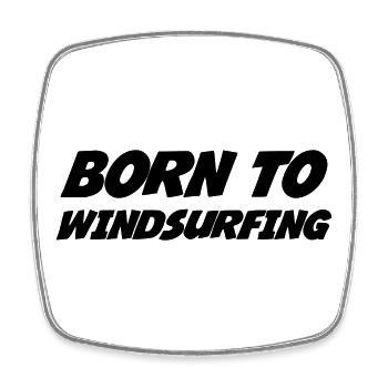Windsurfen / Windsurfer / Windsurf / Windsurfing - Viereckiger Kühlschrankmagnet - Weiß - Vorne