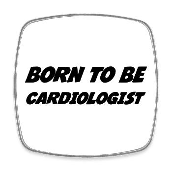 Cardiologist Kardiologe Cardiologue Doctor - Square fridge magnet - white - Front