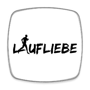 Laufliebe Men - Viereckiger Kühlschrankmagnet - Weiß - Vorne