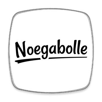 Noegabolle- Dialecte anversois - Magnet carré - blanc - Devant