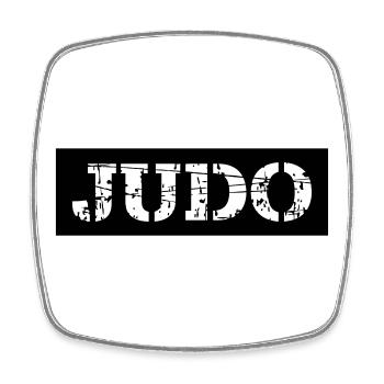 Judo - Viereckiger Kühlschrankmagnet - Weiß - Vorne