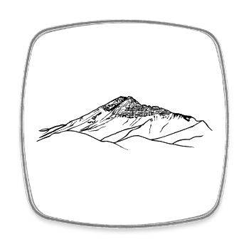 Ötscher, Lackenhof, Mostviertel, Berg, Eisenwurzen - Square fridge magnet - white - Front