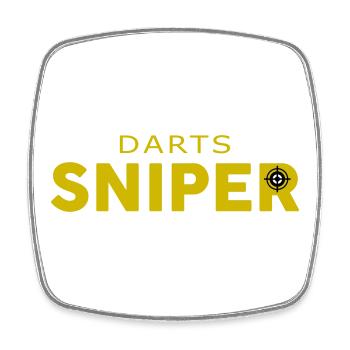 Darts Sniper - Square fridge magnet - white - Front