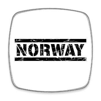 Norway - Square fridge magnet - white - Front