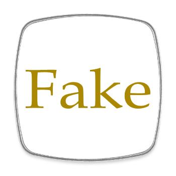 Faux, dire, humour, amusant, drôle, idée cadeau - Magnet carré - blanc - Devant