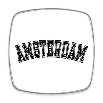 AMSTERDAM Design - Square fridge magnet - white - Front