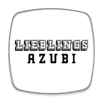 Lieblings Azubi Tshirt white - Viereckiger Kühlschrankmagnet - Weiß - Vorne