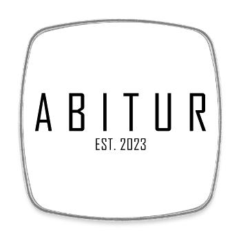Abitur EST. 2023 - Viereckiger Kühlschrankmagnet - Weiß - Vorne