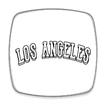los angeles shirt - Viereckiger Kühlschrankmagnet - Weiß - Vorne