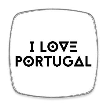 I LOVE PORTUGAL - Square fridge magnet - white - Front