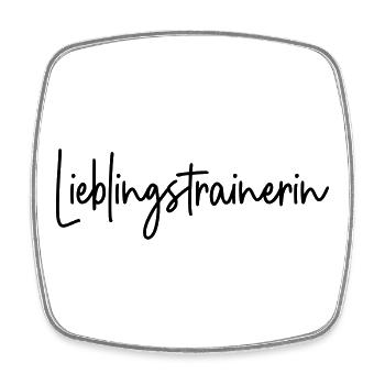 Lieblingstrainerin Trainerin - Viereckiger Kühlschrankmagnet - Weiß - Vorne