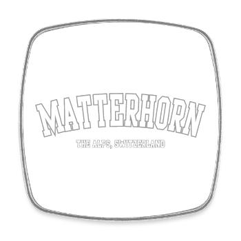 Matterhorn Alps Emblem - Square fridge magnet - white - Front