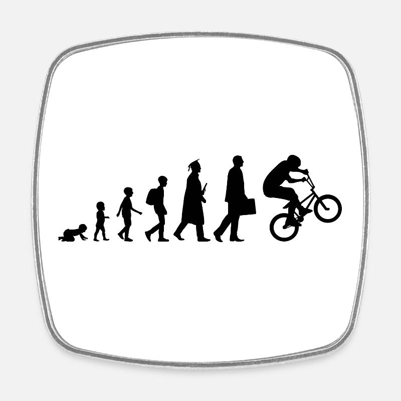 Développement du BMX - Magnet carré - blanc