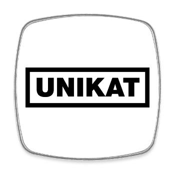 Echtes Unikat - Viereckiger Kühlschrankmagnet - Weiß - Vorne