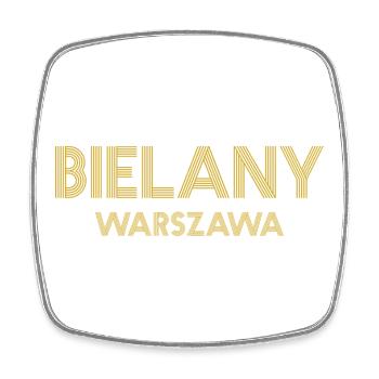 BIELANY Warszawa Warsaw Warschau - Square fridge magnet - white - Front