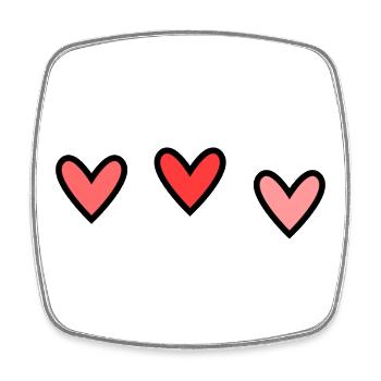 HEILIGER VALENTINSTAG. Junggesellinnenabschied. ICH LIEBE DICH. ICH LIEBE DICH. LIEBE - Viereckiger Kühlschrankmagnet - Weiß - Vorne