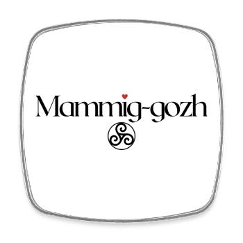 Mammig-gozh Triskell Fête grands-mères Bretonne - Magnet carré - blanc - Devant