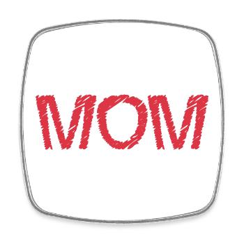 CHRISTMAS. YEAR. ANNIVERSARY. RETIREMENT. DAD. MAMAM. - Square fridge magnet - white - Front