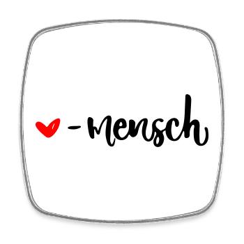 liebling mensch herz herzensmensch valentinstag - Viereckiger Kühlschrankmagnet - Weiß - Vorne