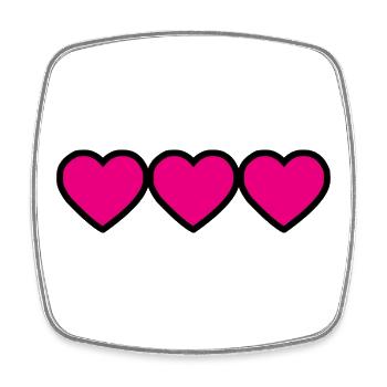 MOTHER'S DAY. HAPPY MOTHER'S DAY. MOM - Square fridge magnet - white - Front
