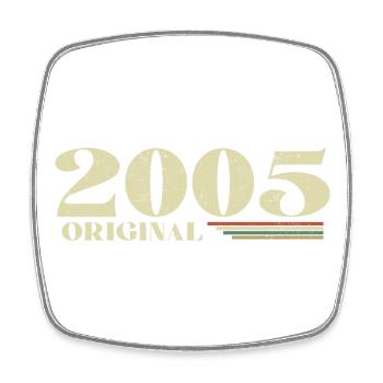 Original 2005 Vintage 2005 anniversaire 2005 rétro - Magnet carré - blanc - Devant
