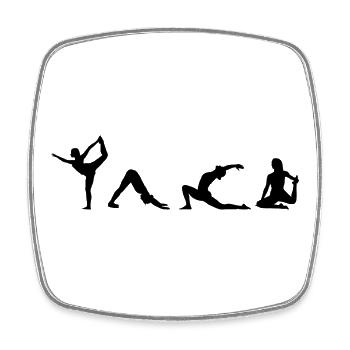 Yogini Drawing - Square fridge magnet - white - Front