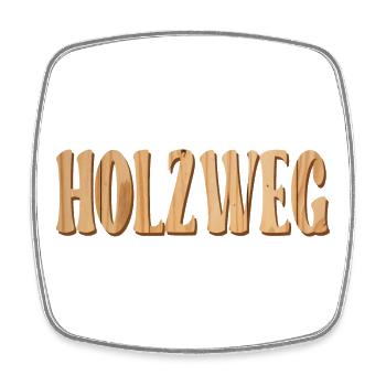 HOLZWEG - Irrtum - Viereckiger Kühlschrankmagnet - Weiß - Vorne