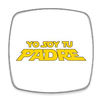 I am your father - Square fridge magnet - white - Front