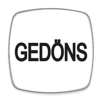 GEDÖNS! Personalisierbar - Viereckiger Kühlschrankmagnet - Weiß - Vorne