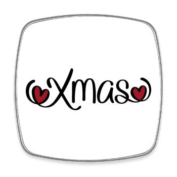 Christmas - Square fridge magnet - white - Front