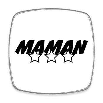 Maman d'Amour - Muttertag - Viereckiger Kühlschrankmagnet - Weiß - Vorne