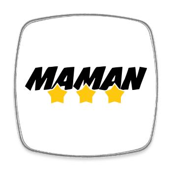 Maman d'Amour - Mother's Day - Square fridge magnet - white - Front